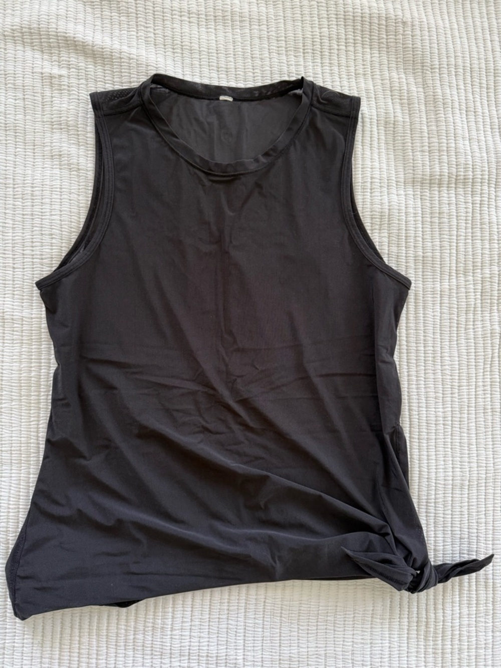 lululemon athletica Black Sleeveless Tank with Side Knot